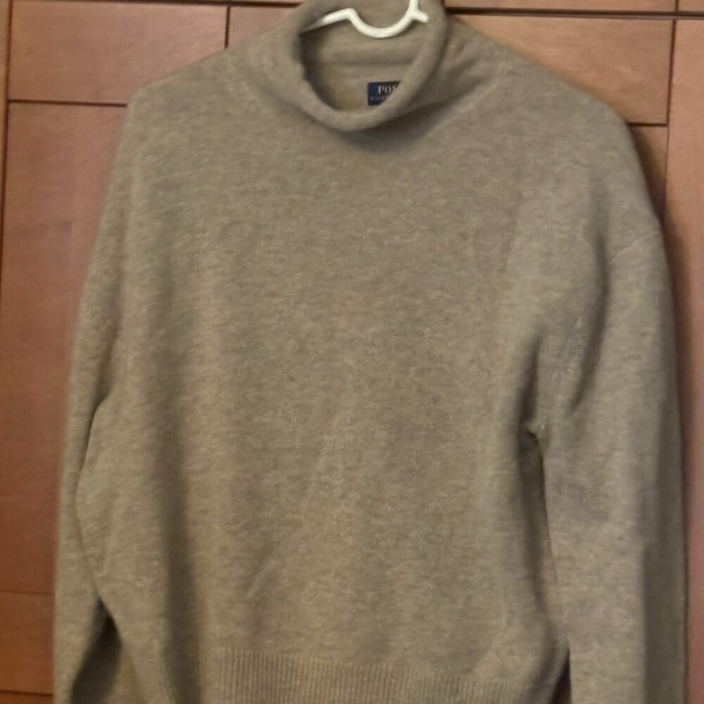 Polo Ralph Lauren Woman Tan Pullover Sz M Sweater
